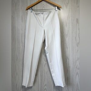 Cambio Ros Ivory Slim Ankle Pants Size 12 Italy